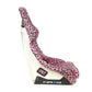 NRG White Pearlized Back Large Prisma Savage Edition FRP Bucket Seat