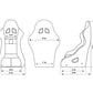 NRG FIA Competition Shield Series Bucket Seat Large Black