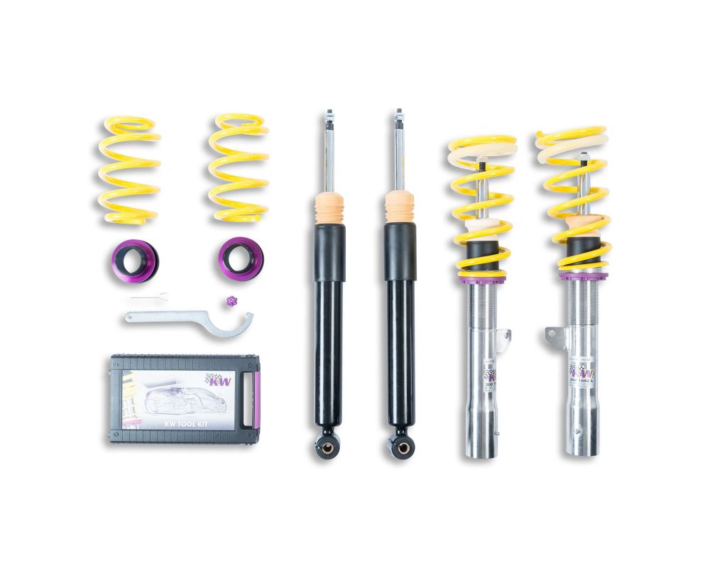 KW Coilover Kit V1 Honda Civic 2001-2005 with 16mm (0.63") Front Strut Lower Mounting Bolt