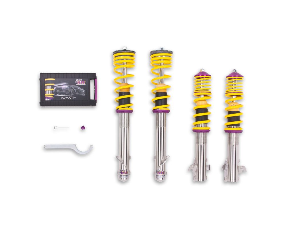KW Coilover Kit V1 Honda Civic CRX Coupe Hatchback Sedan with Rear Lower Fork Mounts 1988-1991