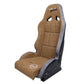 NRG Defender Water Resistant Steel Frame Suspension Seats Brown Side Mount Bracket