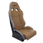 NRG Defender Water Resistant Steel Frame Suspension Seats Brown Side Mount Bracket
