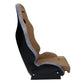 NRG Defender Water Resistant Steel Frame Suspension Seats Brown Side Mount Bracket