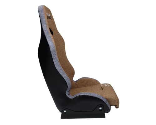 NRG Defender Water Resistant Steel Frame Suspension Seats Brown Side Mount Bracket