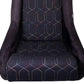 NRG Frp Bucket Seat Multi Color Stitching In Geometric Pattern - Large