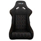 NRG Frp Bucket Seat Multi Color Stitching In Geometric Pattern - Large