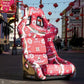 NRG Frp Bucket Seat Prisma- Oriental Longivity Plate ed In Vegan Material Gold Pearlized Back Plus Phone Pockets Large
