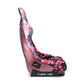 NRG Frp Bucket Seat Prisma- Japanese Cherry Blossom ed In Vegan Material Pink Pearlized Back Plus Phone Pockets Large