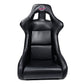 NRG Frp Bucket Seat Prisma ed Pearlized Back All Black Pvc Vegan Material Large