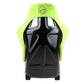 NRG Frp Bucket Seat Prisma ed Pearlized Back All Neon Green Alcantara Vegan Large