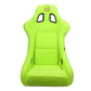 NRG Frp Bucket Seat Prisma ed Pearlized Back All Neon Green Alcantara Vegan Large