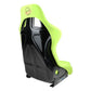 NRG Frp Bucket Seat Prisma ed Pearlized Back All Neon Green Alcantara Vegan Large