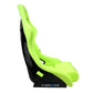 NRG Frp Bucket Seat Prisma ed Pearlized Back All Neon Green Alcantara Vegan Large