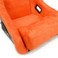 NRG Frp Bucket Seat Ultra ed Grey Peralized Back Orange Vegan Micro Fiber Material Phone Pockets And Special Ultra Embroidery Large