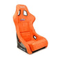NRG Frp Bucket Seat Ultra ed Grey Peralized Back Orange Vegan Micro Fiber Material Phone Pockets And Special Ultra Embroidery Large