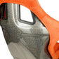 NRG Frp Bucket Seat Ultra ed Grey Peralized Back Orange Vegan Micro Fiber Material Phone Pockets And Special Ultra Embroidery Large