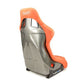 NRG Frp Bucket Seat Ultra ed Grey Peralized Back Orange Vegan Micro Fiber Material Phone Pockets And Special Ultra Embroidery Large