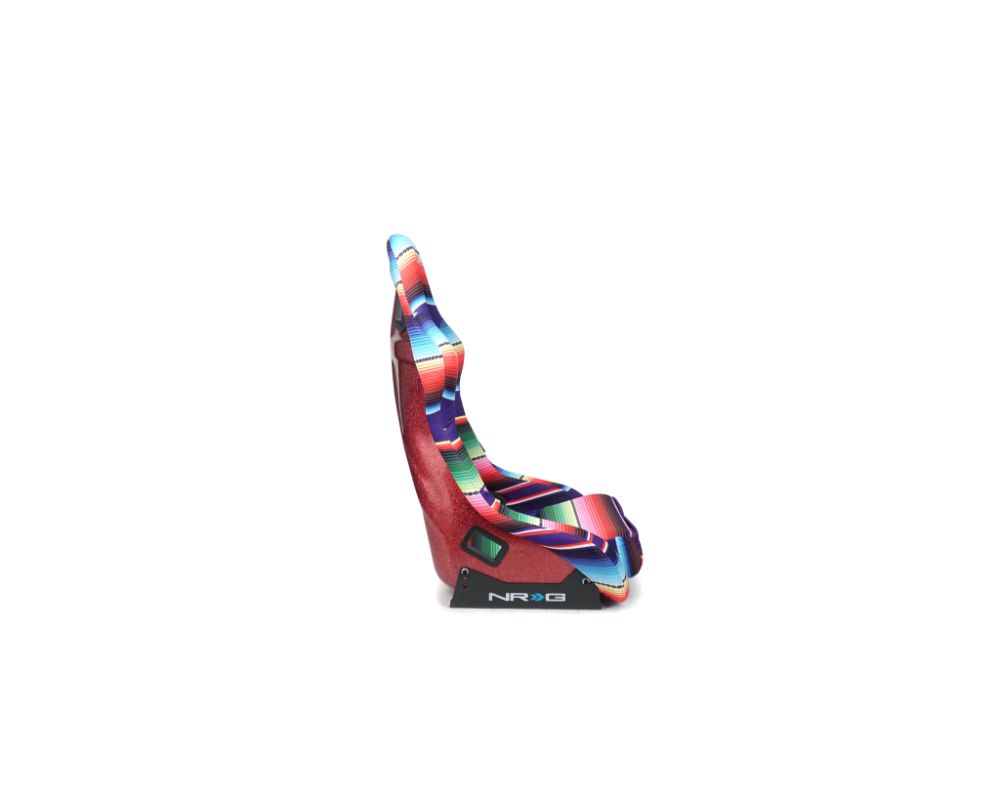 NRG Frp Bucket Seat Prisma- Serepi ed Red Pearlized Back In Vegan Material Medium