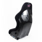 NRG Frp Bucket Seat Prisma ed Pearlized Back All Black Alcantara Vegan Material Medium