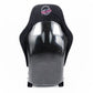 NRG Frp Bucket Seat Prisma ed Pearlized Back All Black Alcantara Vegan Material Medium