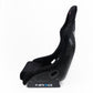 NRG Frp Bucket Seat Prisma ed Pearlized Back All Black Alcantara Vegan Material Medium