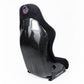 NRG Frp Bucket Seat Prisma ed Pearlized Back All Black Alcantara Vegan Material Medium
