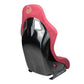 NRG Frp Bucket Seat Prisma ed Pearlized Back All Maroon Alcantara Vegan Material Phone Pockets Medium