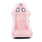 NRG Frp Bucket Seat Prisma ed Pearlized Back All Pink Alcantara Vegan Material Medium