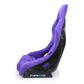 NRG Frp Bucket Seat Prisma ed Pearlized Back All Purple Alcantara Vegan Material Medium