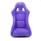 NRG Frp Bucket Seat Prisma ed Pearlized Back All Purple Alcantara Vegan Material Medium