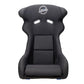 NRG Frp Bucket Seat - White Finish Arrow Embroidery And Blue Side Mount Bracket