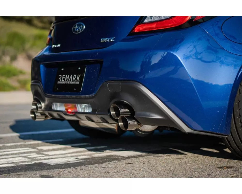 Remark Sports Touring Exhaust Catback Exhaust System w/ 4" Stainless Tip Toyota | Subaru 2022+