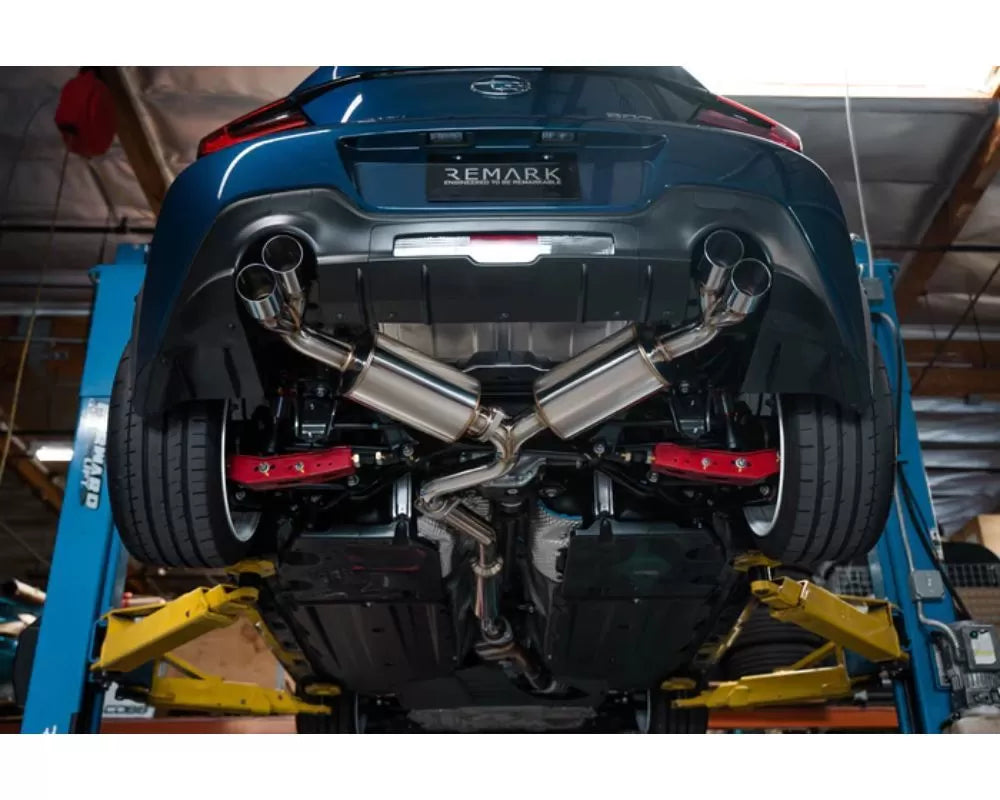Remark Sports Touring Exhaust Catback Exhaust System w/ 4" Stainless Tip Toyota | Subaru 2022+
