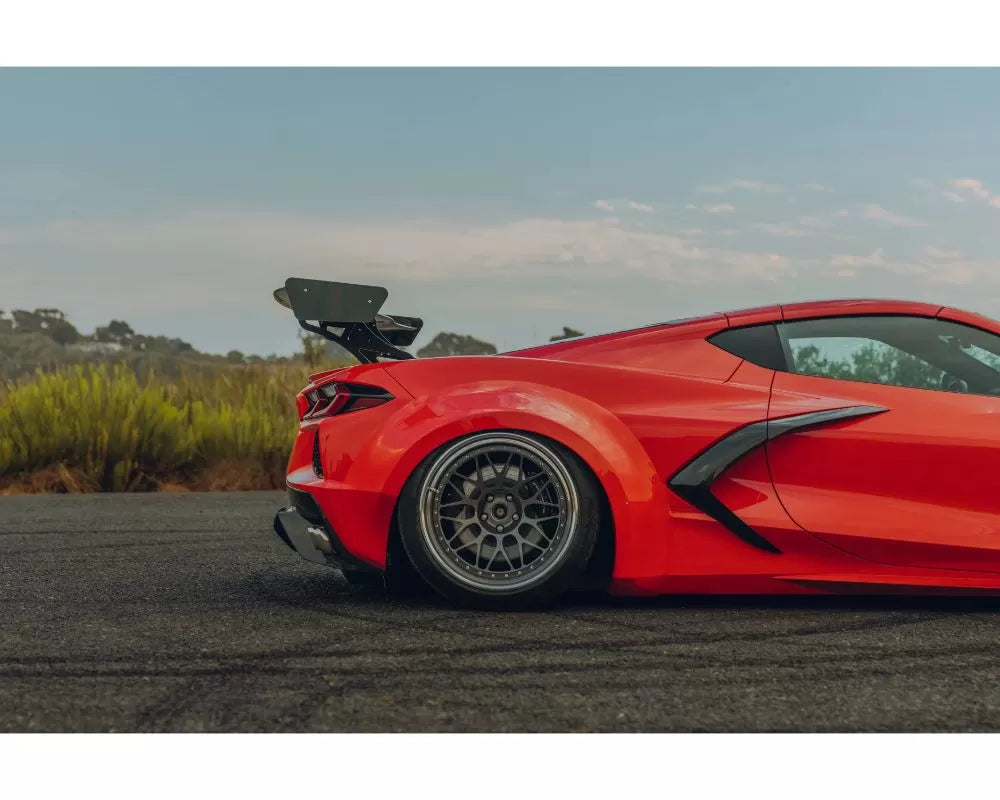 Street Hunter Carbon Fiber Rear Wing Chevrolet C8 Corvette Stingray 20 ...