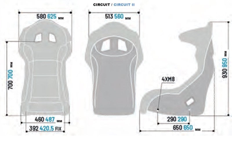 Sparco Circuit II QRT Black Seat