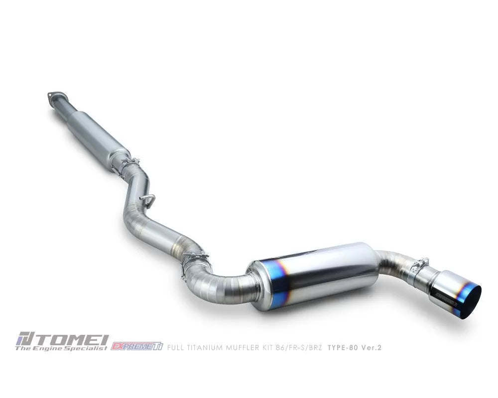 Tomei Full Exprem Ti Type-80 Ver.2 Titanium Muffler Kit Toyota GT-86 | GR-86 | Scion FR-S | Subaru BRZ 2012+