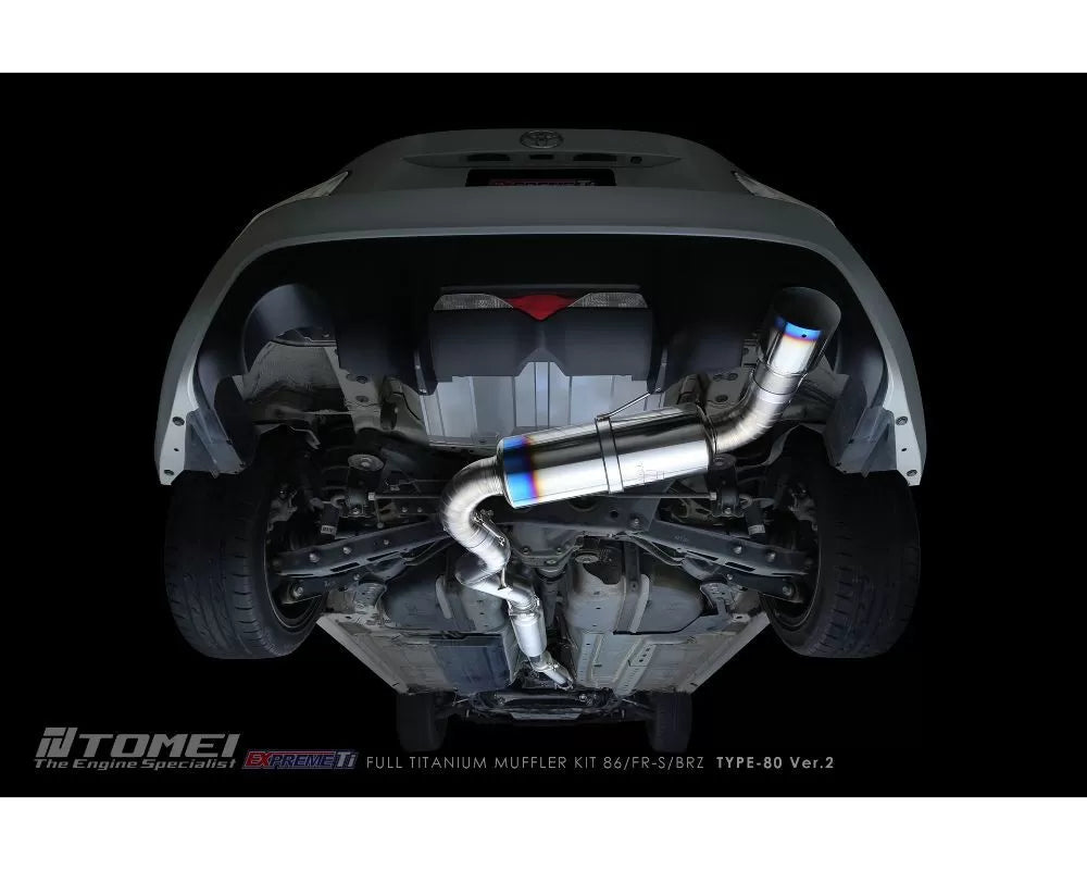 Tomei Full Exprem Ti Type-80 Ver.2 Titanium Muffler Kit Toyota GT-86 | GR-86 | Scion FR-S | Subaru BRZ 2012+