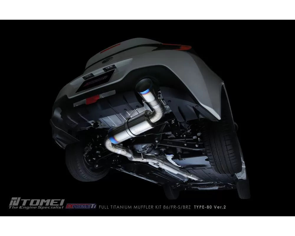Tomei Full Exprem Ti Type-80 Ver.2 Titanium Muffler Kit Toyota GT-86 | GR-86 | Scion FR-S | Subaru BRZ 2012+