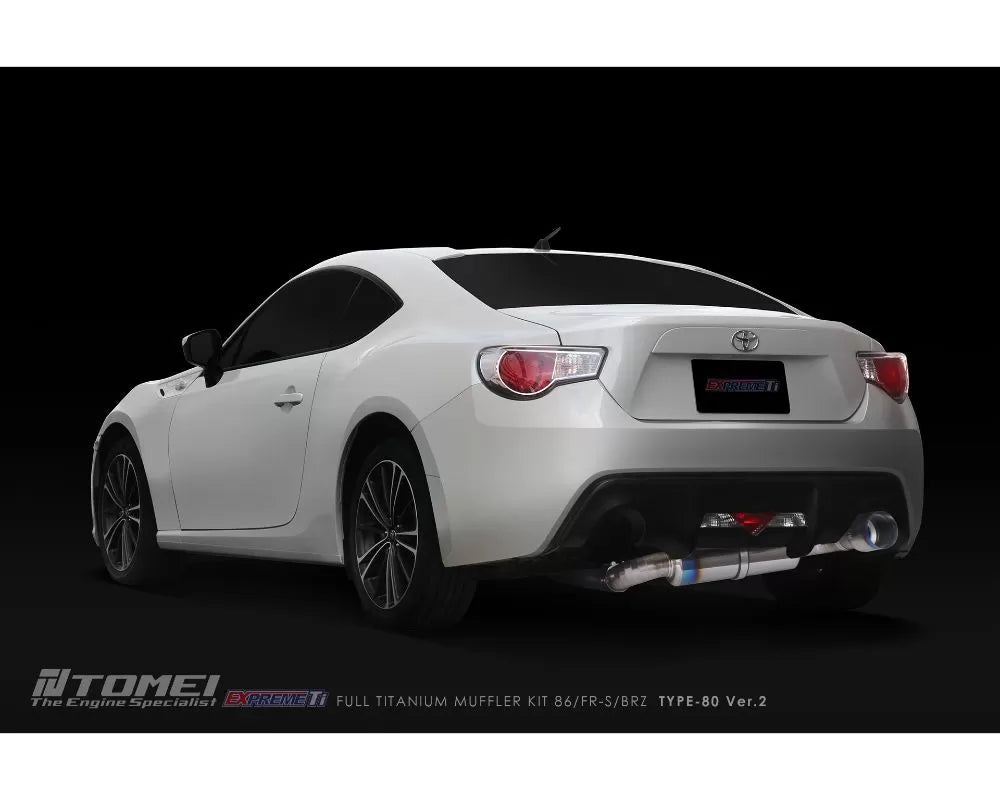 Tomei Full Exprem Ti Type-80 Ver.2 Titanium Muffler Kit Toyota GT-86 | GR-86 | Scion FR-S | Subaru BRZ 2012+