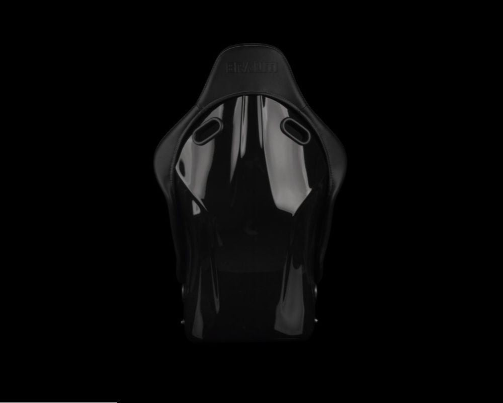 Braum Racing Falcon S Series Fixed Back Racing Seat - (Black Alcantara | White Stitching)