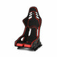 Recaro Carbon Fiber Dynamic Podium Seat Alcantara Black | Leather Red Left Hand Large