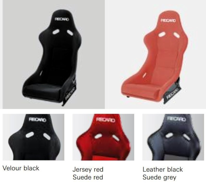 Recaro FRP Pole Position N.G. Racing Seat Velour Black
