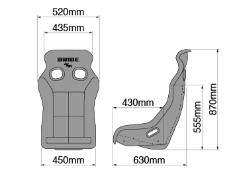Bride XERO VS  with Super Aramid-Black Carbon (Black)